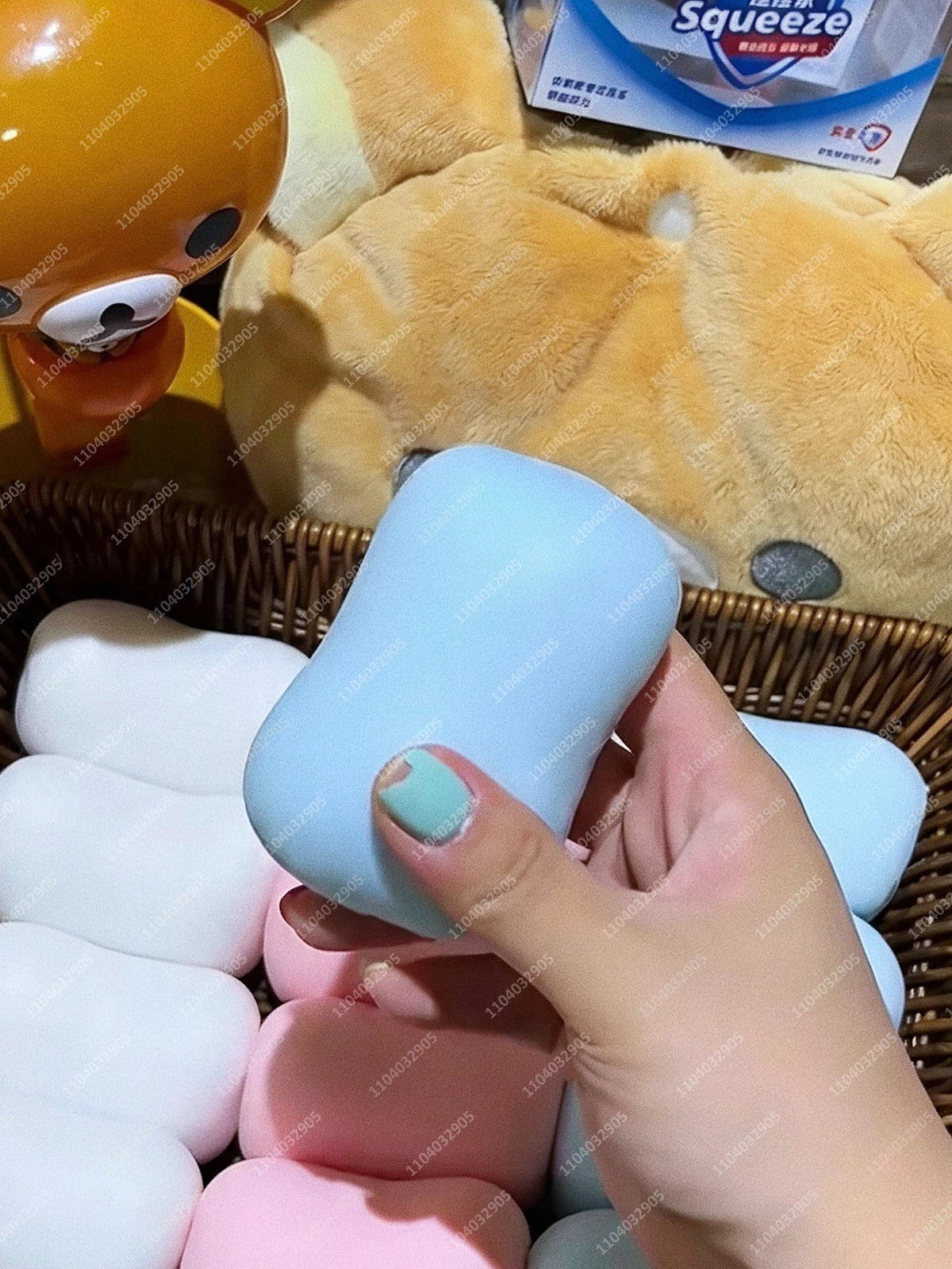 Crunchy Tofu Stress Ball – Food-Shaped ASMR Sensory Squishy Toy