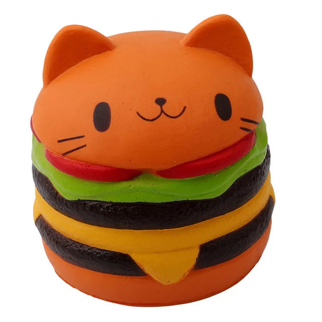 Jumbo Kawaii Popcorn Animal Squishy – Slow Rising Stress Relief Toy