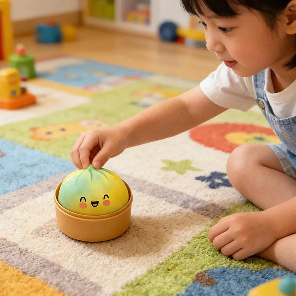 Crystal Dumpling Steamer Squishy Toy