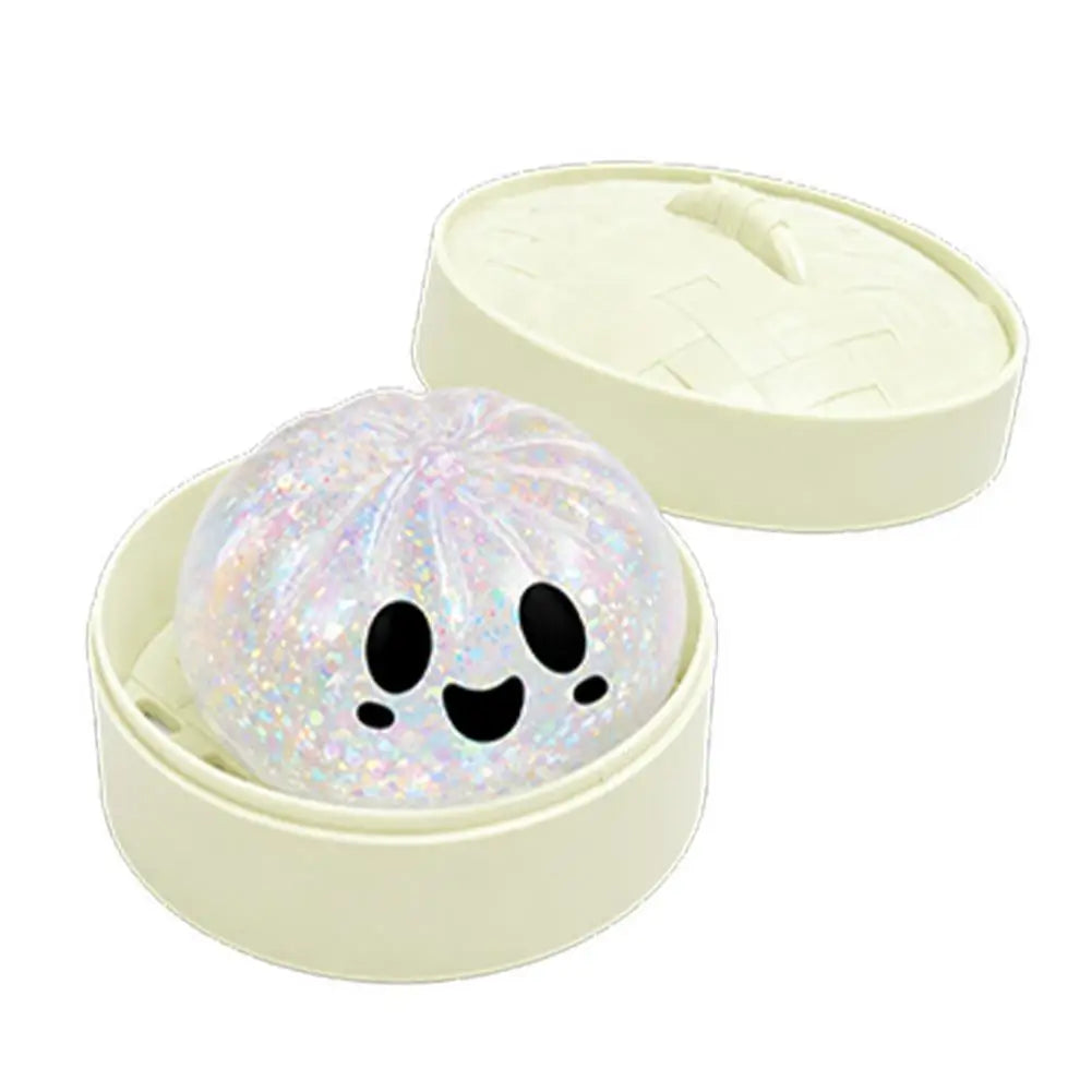 Halloween Dumpling Toy Pumpkin Squishy Toys Balls Glitter Slow Rising Pressure Stress Relief Fidget Toy for Party Adults Gift