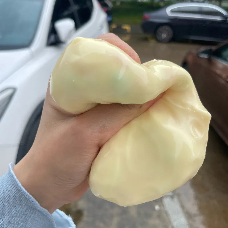 Cheese Cube Stress Ball – Crunchy ASMR Sensory Squishy Fidget Toy