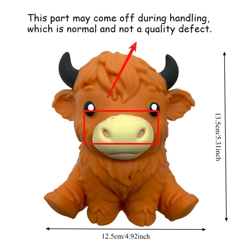 Jumbo Highland Cow Squishy Stress Ball