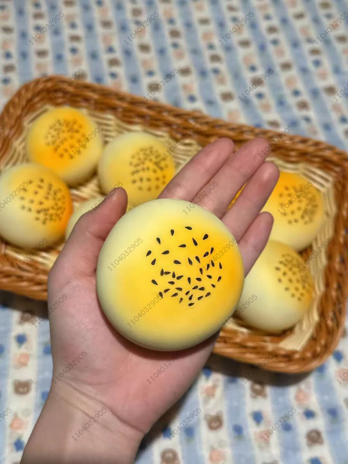 Crunchy Tofu Stress Ball – Food-Shaped ASMR Sensory Squishy Toy