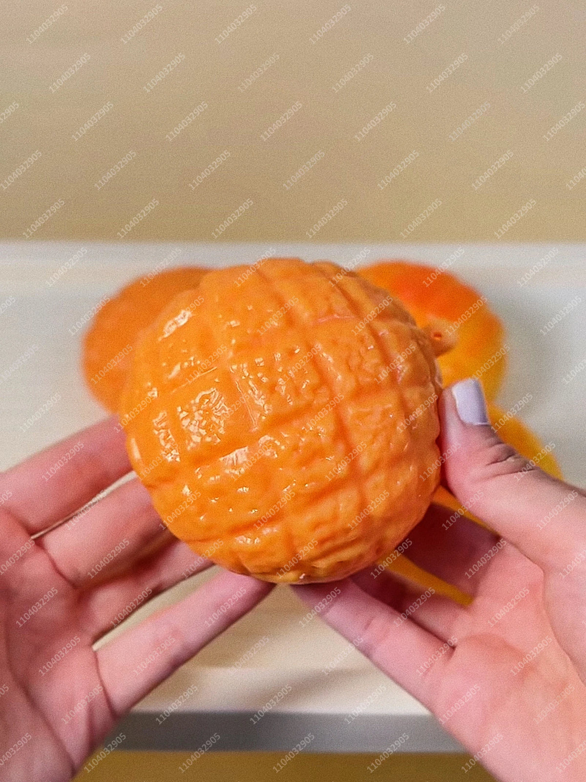 Crunchy Tofu Stress Ball – Food-Shaped ASMR Sensory Squishy Toy