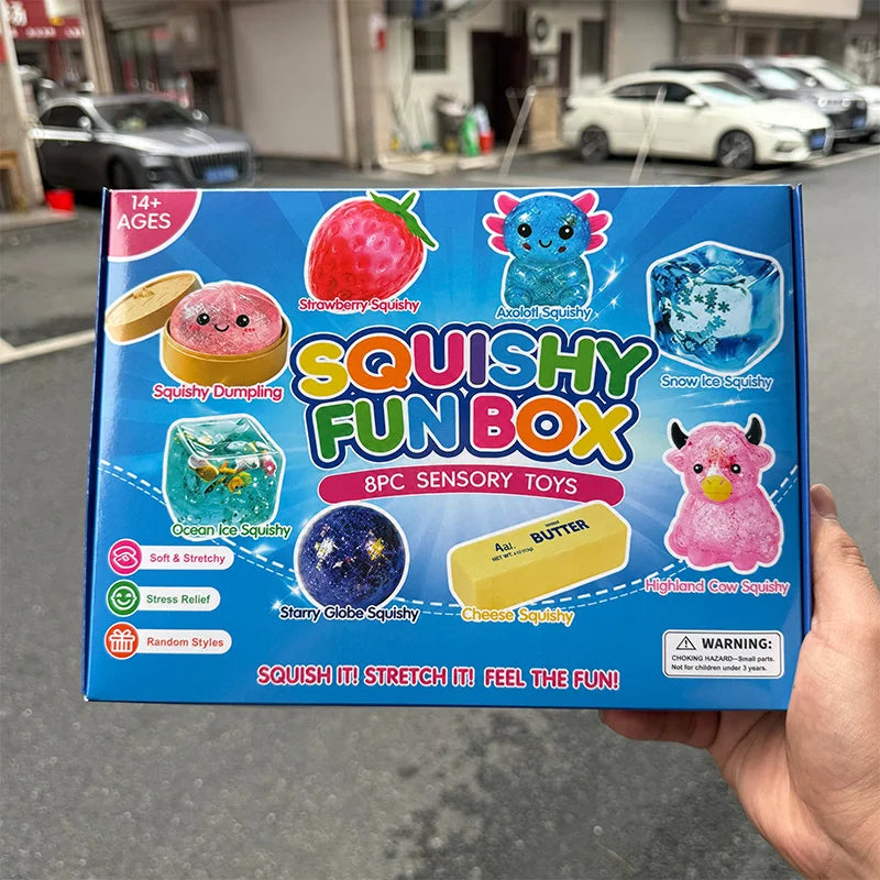 8-Piece Maltose Squishy Blind Box – Slow Rising Sensory Fidget Gift