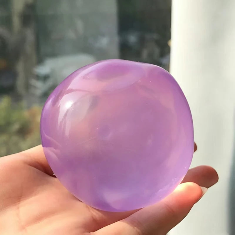 New Handmade Coconut Oil Squishy Balls Slow Rebound Fidget Stress Balls Clear Jelly Sensory Balls Stress Relief Toys for Adult