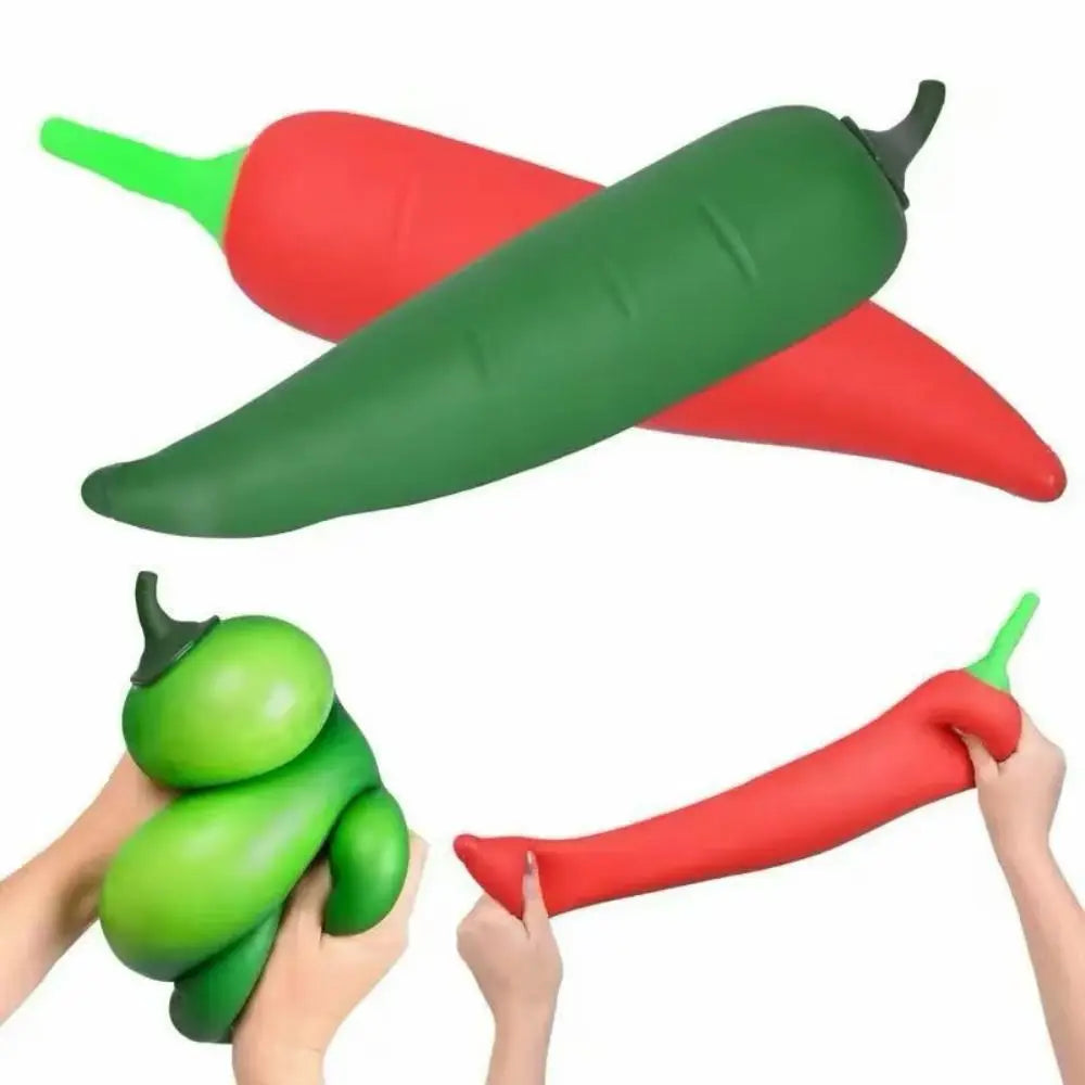 Giant Pepper Squishy Toy – Jumbo Slow Rising Sensory Fidget Ball