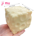 Cheese Cube Stress Ball – Crunchy ASMR Sensory Squishy Fidget Toy