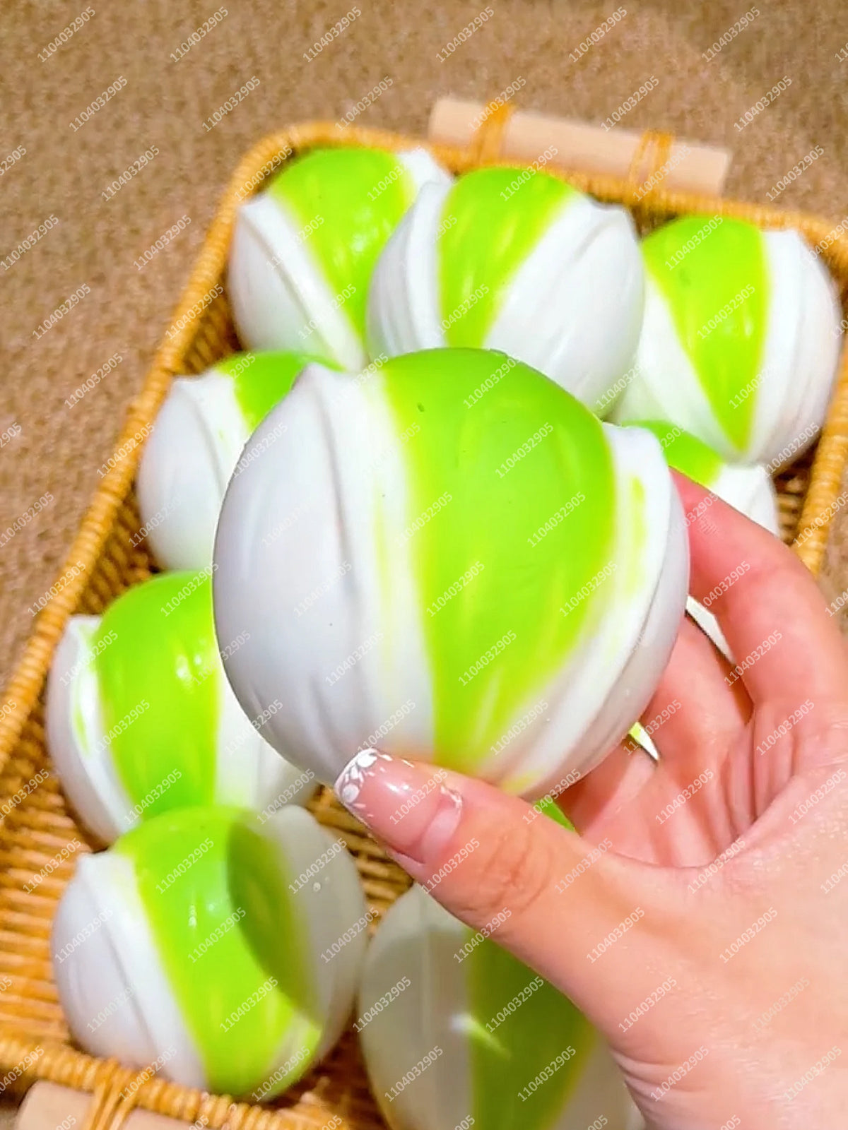 Crunchy Tofu Stress Ball – Food-Shaped ASMR Sensory Squishy Toy