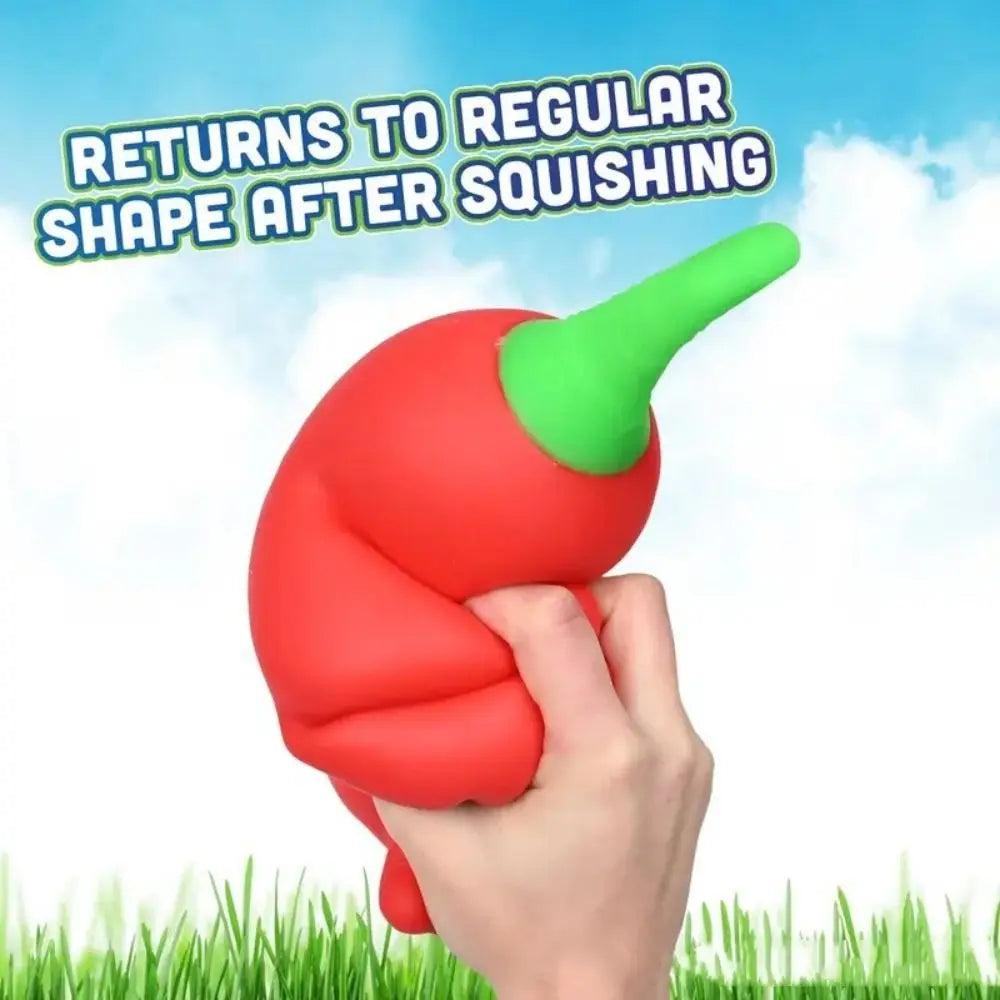 Giant Pepper Squishy Toy – Jumbo Slow Rising Sensory Fidget Ball