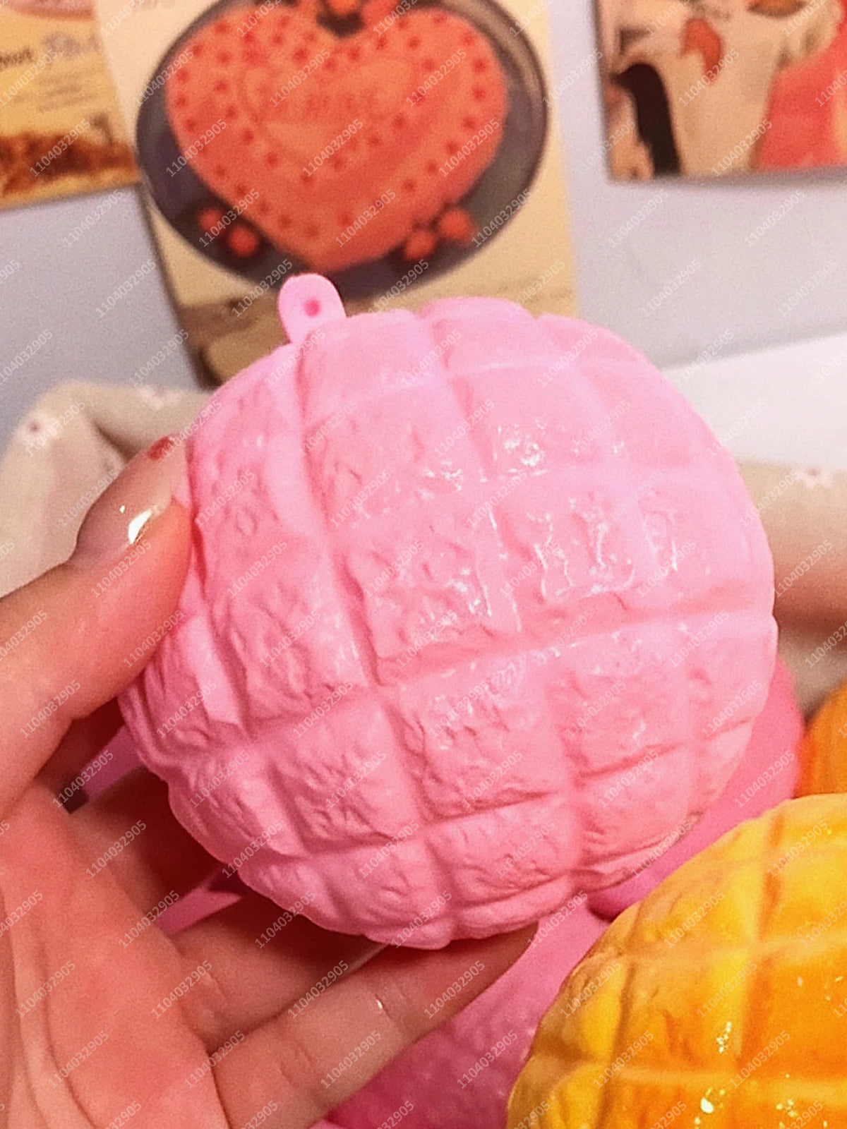 Crunchy Tofu Stress Ball – Food-Shaped ASMR Sensory Squishy Toy
