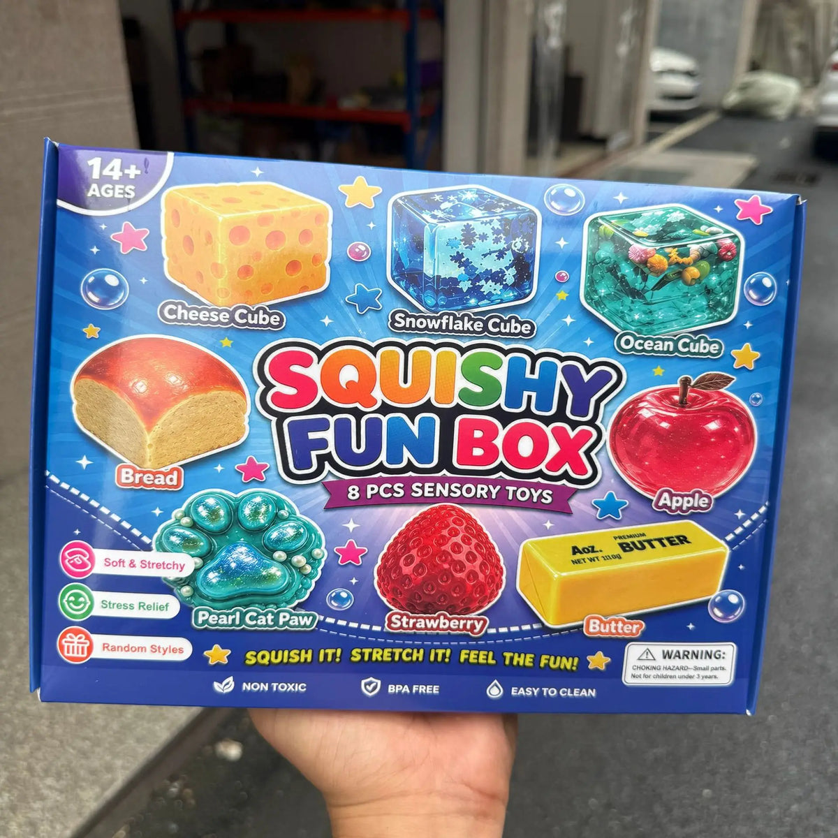 8-Piece Maltose Squishy Blind Box – Slow Rising Sensory Fidget Gift