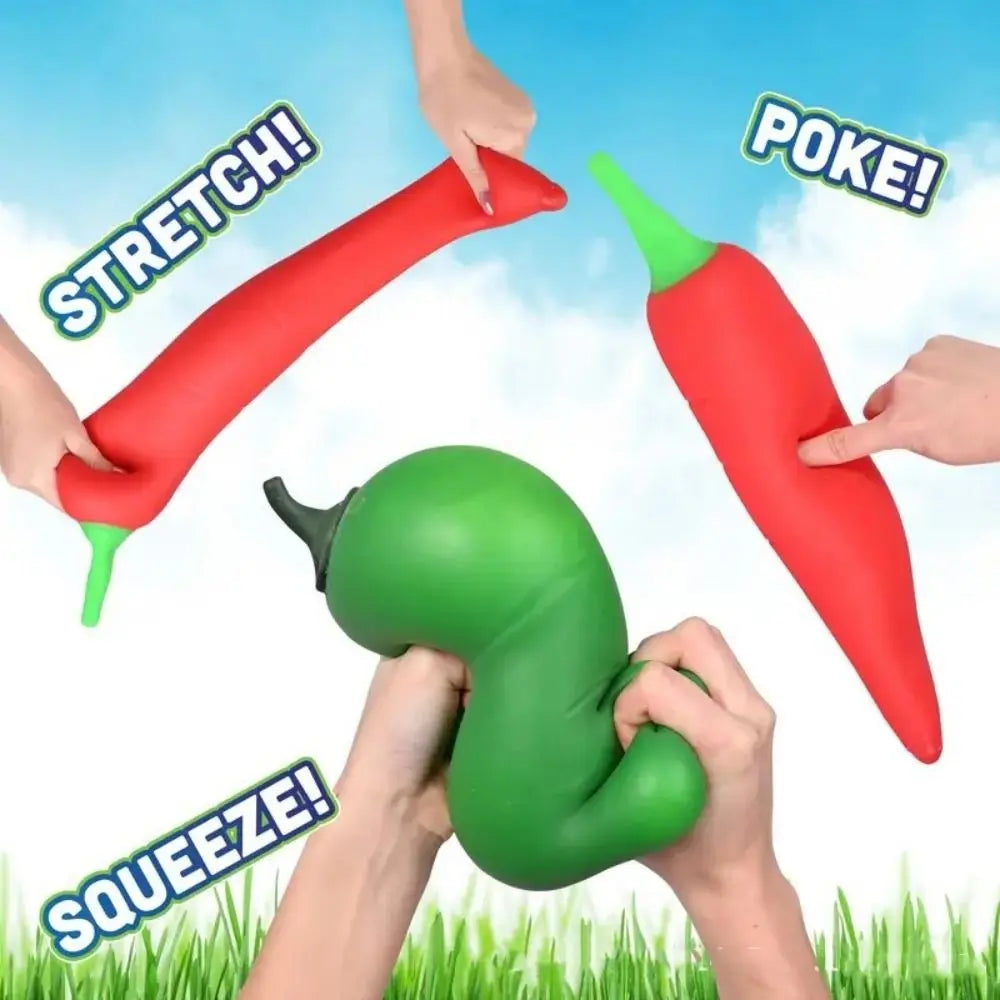 Giant Pepper Squishy Toy – Jumbo Slow Rising Sensory Fidget Ball