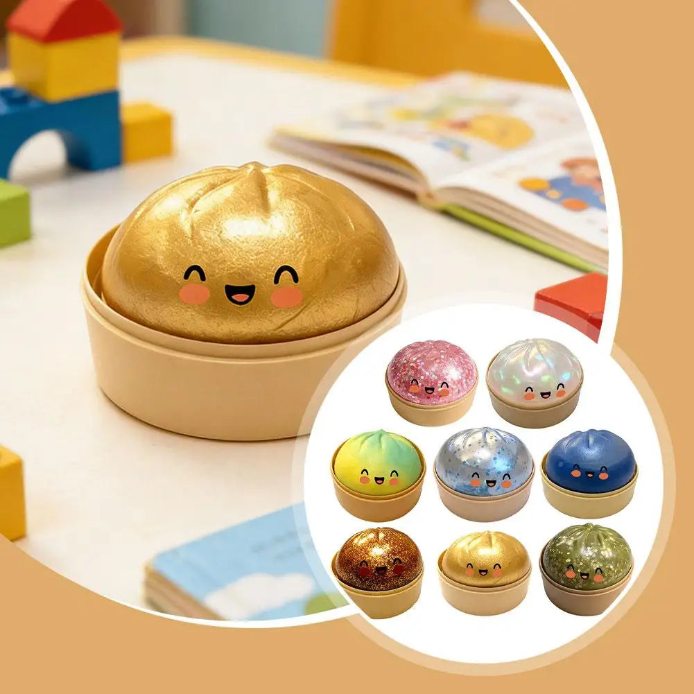 Crystal Dumpling Steamer Squishy Toy