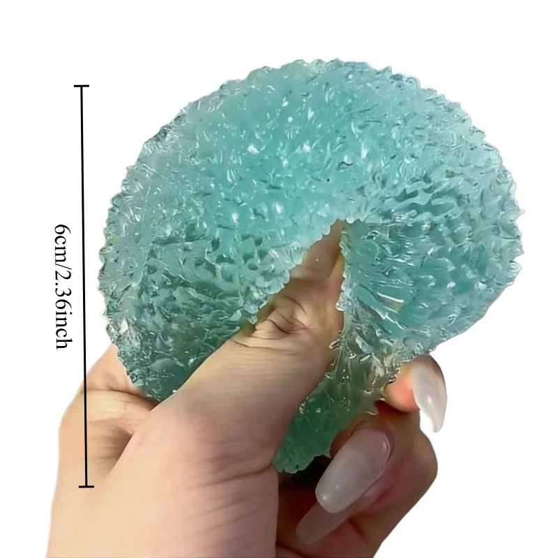 2A-Squishy Ice Ball Maltose Fidgets Toy Super Soft Pink Mochi Slow-rebound Squeeze Toy Anti-Stress Toy For Adults Hand Exercise