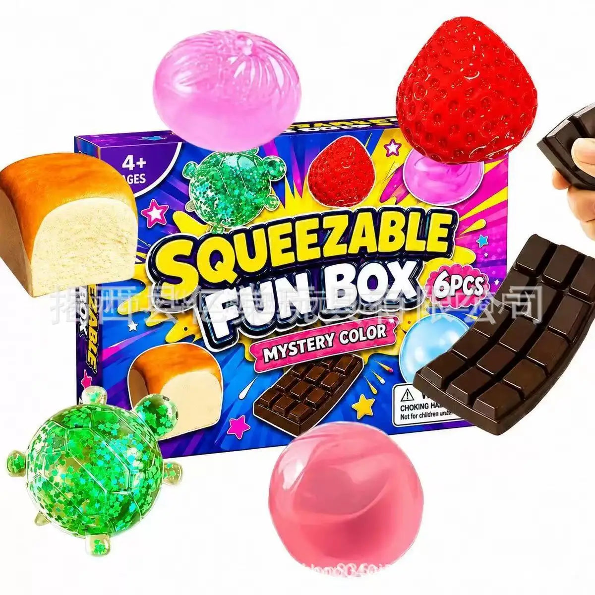 Halloween Fun Box 8‑Pack Sensory Squeeze Squishy Toys | Cute Food & Pumpkin Stress Relief Fidget Set,Perfect Halloween Gift
