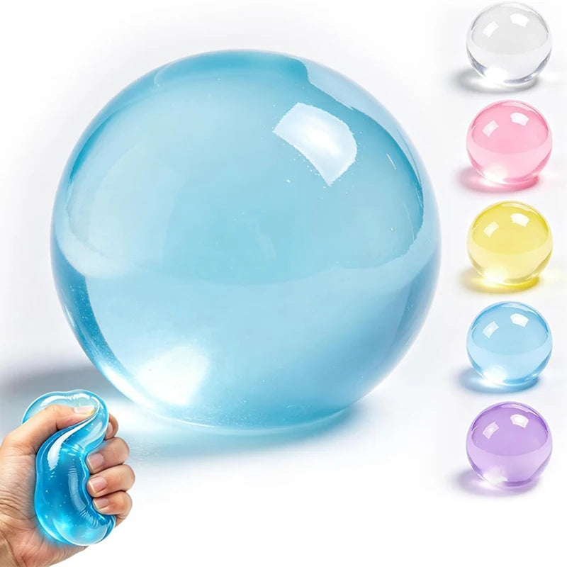 New Handmade Coconut Oil Squishy Balls Slow Rebound Fidget Stress Balls Clear Jelly Sensory Balls Stress Relief Toys for Adult