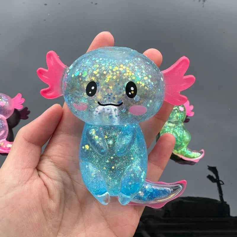 Colorful Salamander Maltose Fidgets Toys Squishy Malt Sugar Filled Stretchy Axolotl Fun Squeeze Birthday Supplies Party Favors