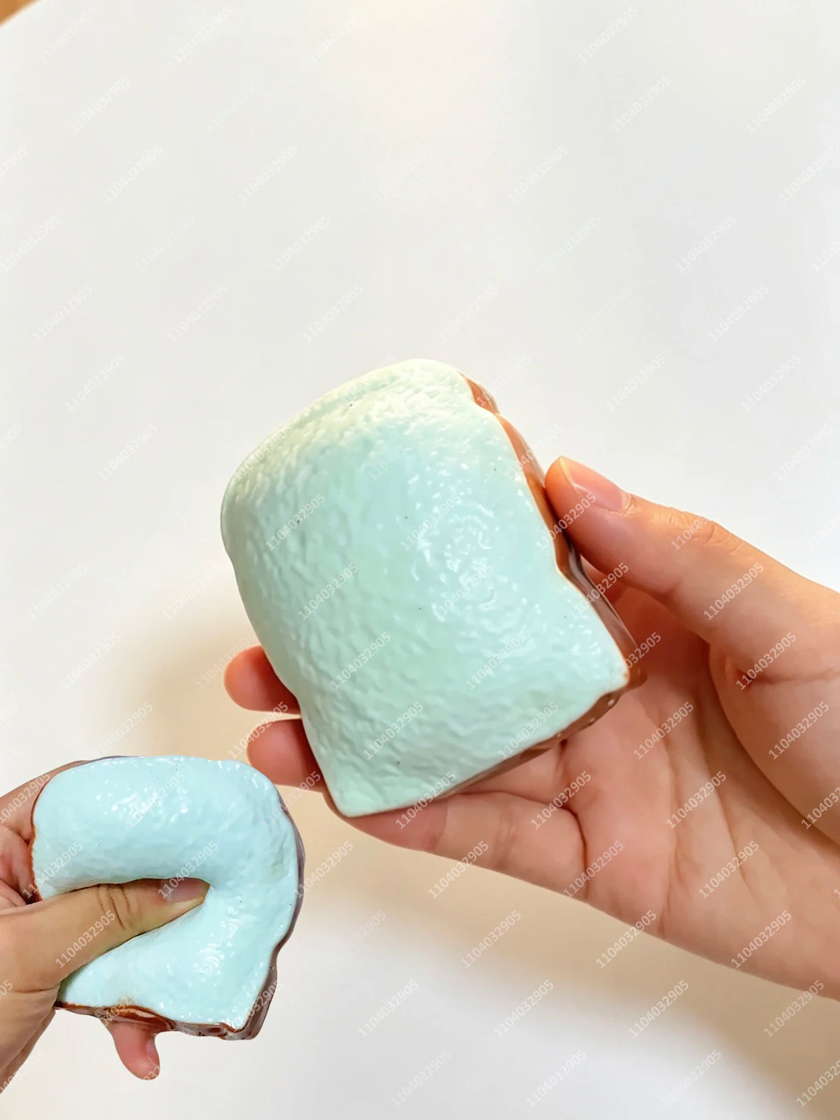 Crunchy Tofu Stress Ball – Food-Shaped ASMR Sensory Squishy Toy