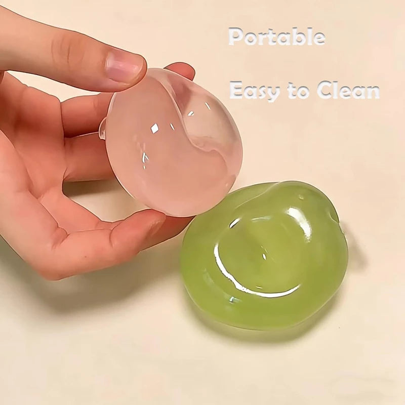 New Handmade Coconut Oil Squishy Balls Slow Rebound Fidget Stress Balls Clear Jelly Sensory Balls Stress Relief Toys for Adult
