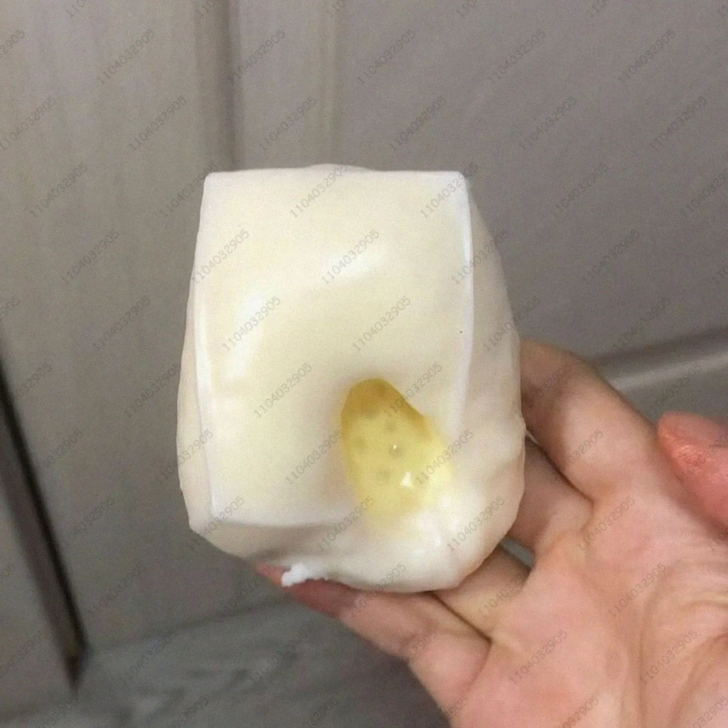 Crunchy Tofu Stress Ball – Food-Shaped ASMR Sensory Squishy Toy