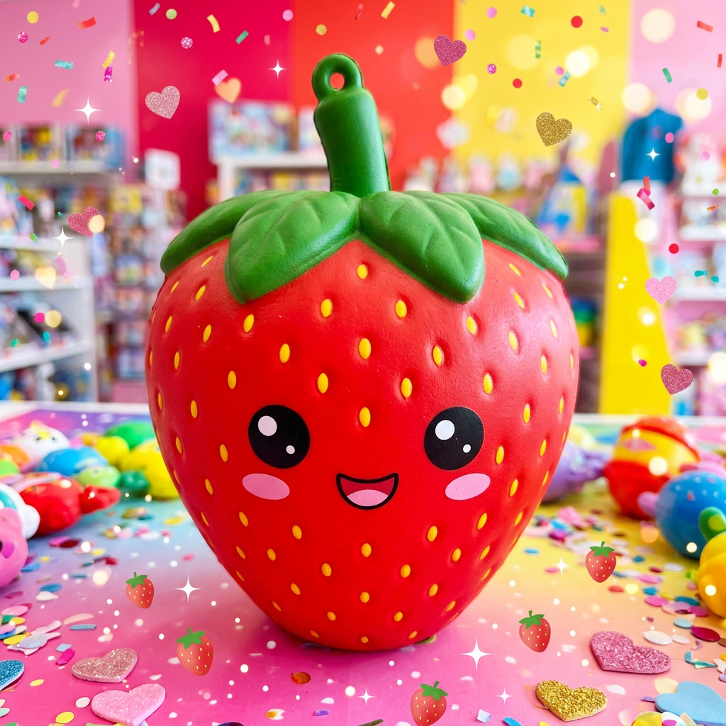 Jumbo Strawberry Squishy Product Photo