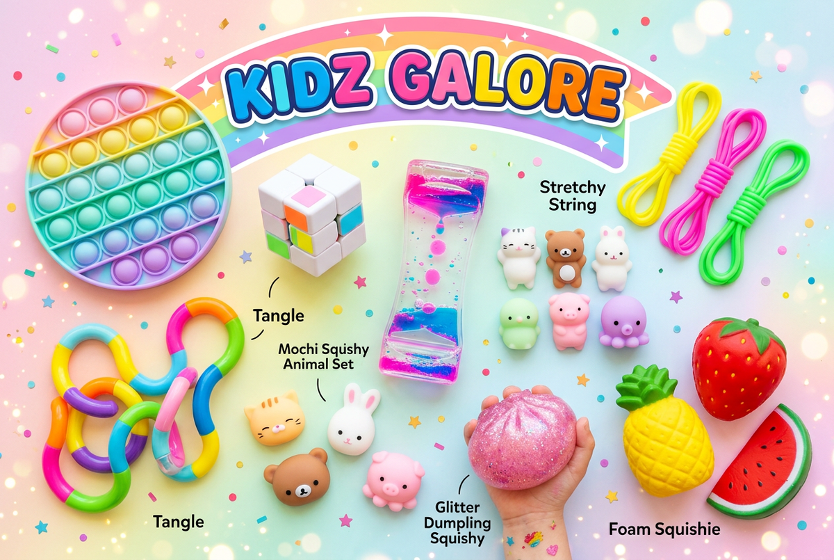 Kidz Galore Sensory Toys & Squishies Banner